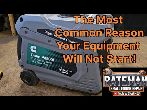 Ethanol Strikes Again, Onan / Cummings Generator P4500i.