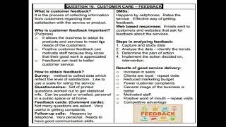 methods to obtain customer feedback and measure customer satisfaction  Grade 12 Term 3 Topic