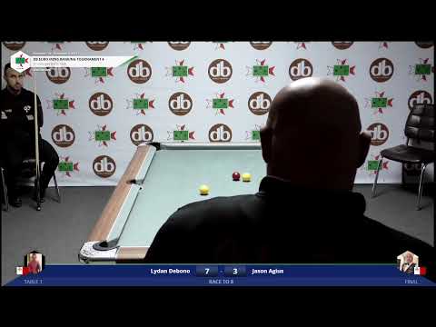 db European Ranking Tournament No 4  Mens Final  Lydan Debono vs Jason Agius