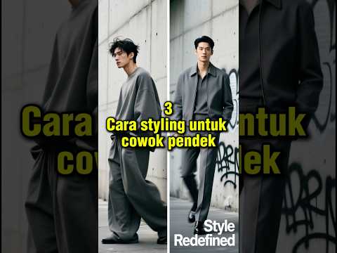 Cowok pendek, bingung outfit? Tenang, ada 3 trik styling yang bisa bikin kamu terlihat lebih tinggi dan proporsional! Yu...