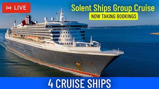 SHIPS TV - 4 Cruise Ship Departing Port of Southampton (LIVE)