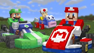 Download the video "I remade every mob into Mario Kart in Minecraft"