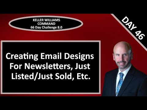 KW Command 66 Day Challenge 8.0 - Day 46 - Creating an Email Design from a Template in Command