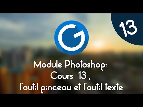 Formation IMM Module Photoshop Cours tuto 13 l outil pinceau et le texte