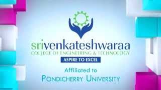 preview picture of video 'Sri Venkateshwaraa College of Engineering and Technology, Ariyur, Puducherry- 605 102'