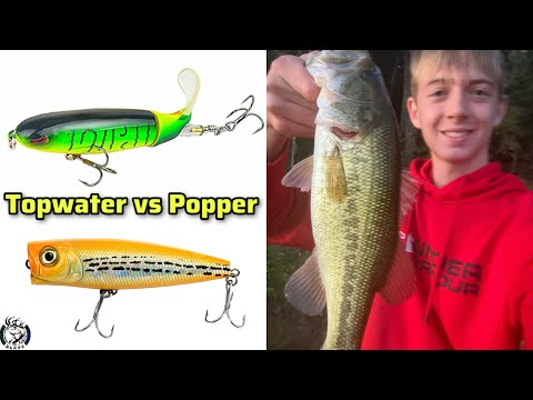 Topwater VS Popper BATTLE for a BIG BASS!!!