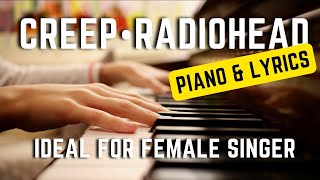 Download lagu Creep Radiohead IDEAL FOR FEMALE SINGER (karaoke) Instrumental Piano and Lyrics mp3