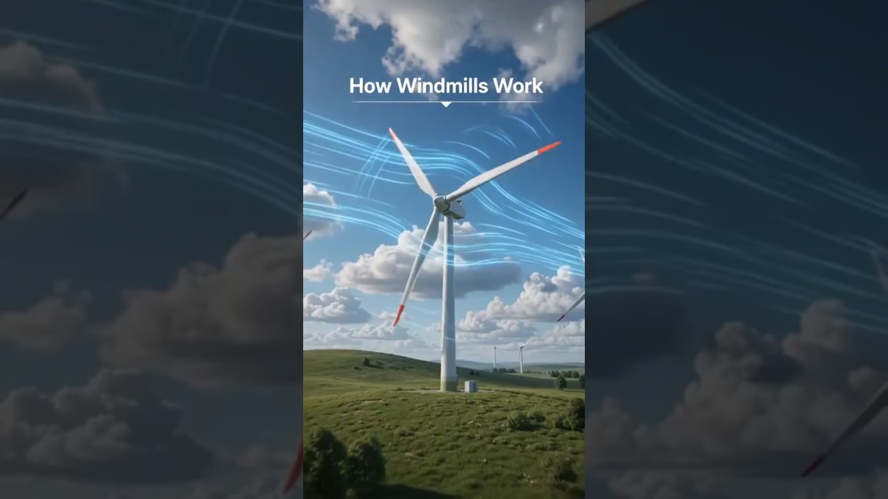 How Do Wind Turbines Make Electricity? ⚡#WindEnergy #RenewableEnergy #Shorts