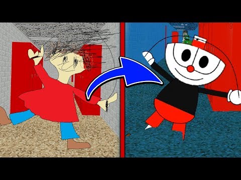 Playtime Is Cuphead In This Mod Baldi S Basics Mod Gameplay Free Online Games - baldi game roblox youtube gaming kindly kin