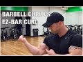 HEAD TO HEAD Barbell Curl Vs EZ Bar Curl