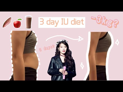 I TRIED IU DIET FOR 3 DAYS | How to lose weight fast without exercise | KPOP DIET | VLOG🍎