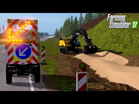Farming Simulator 17 - Dynamischer Sandboden auf unserer Autobahnbaustelle!