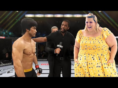 UFC 4 | Bruce Lee vs. Anna OBrien Plus-Size (EA Sports UFC 4)