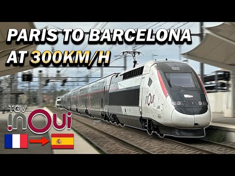 Paris to Barcelona at 300km/h Through The Pyrenees on a TGV Duplex High Speed Train!
