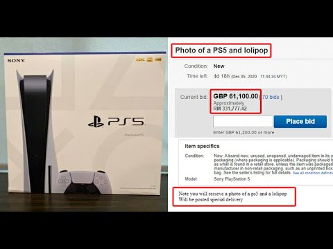 Scammers Are Allegedly Selling Photos of PS5 On eBay & Buyers Are Bidding Over RM330,000