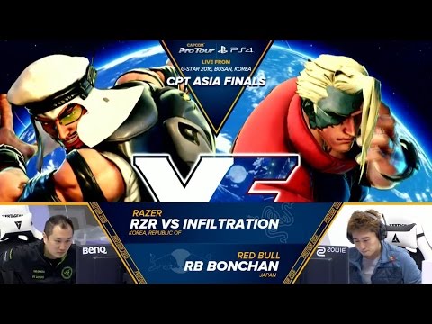 SFV: RZR VS Infiltration vs RB Bonchan - CPT Asia Finals Top 8 - CPT2016