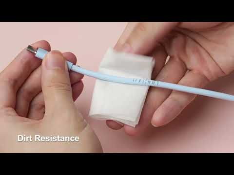 Кабель Vention USB-C на USB-C PD 100W 5A 1 м жидкий силикон розовый - фото 1 - id-p2084159941