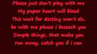 My Paper Heart - The All American Rejects Lyrics