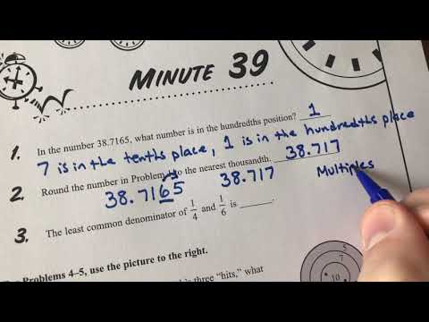 Math Minute Worksheets