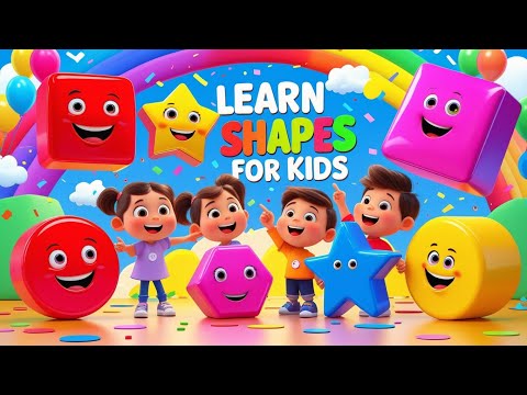 Learn Shapes for Kids | Fun & Easy Preschool Learning Video | KidMe Learnings