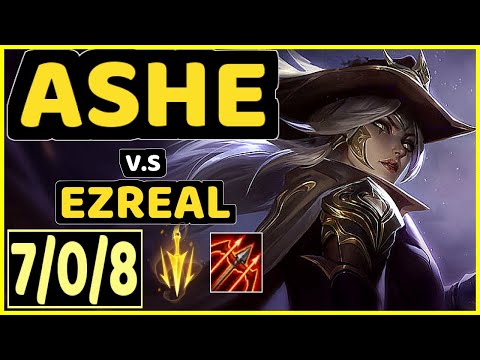 TITAN (ASHE) vs EZREAL - 7/0/8 KDA BOTTOM ADC CHALLENGER GAMEPLAY - BR