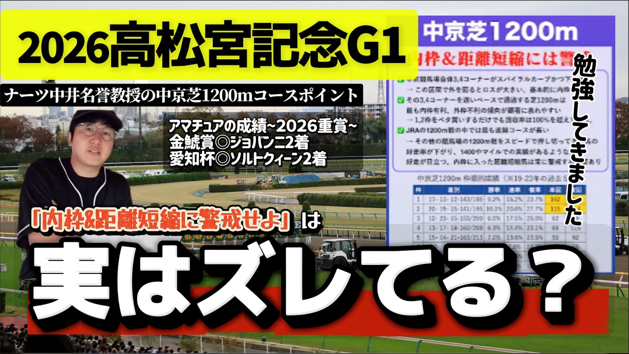 高松宮記念2026｜過去データで見えた“本当に買うべき条件”(ウマキんグ観察チャンネル)