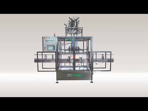Remplisseuse linéaire  automatique premium Stoppil - jusqu'à 5000 bouteilles/heure - structure en Inox 304L_5
