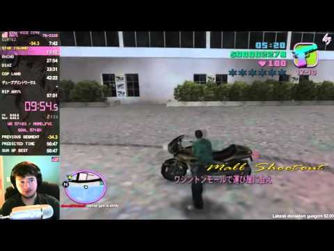 GTA: Vice City Speedrun 56:31, SGDQ 2015 Submission