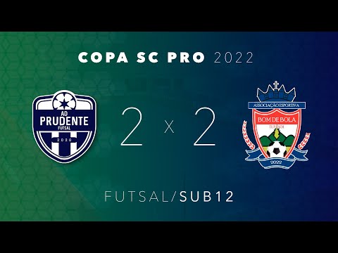 AD Prudente 2 x 2 AEBB - Copa SC Pro - sub12