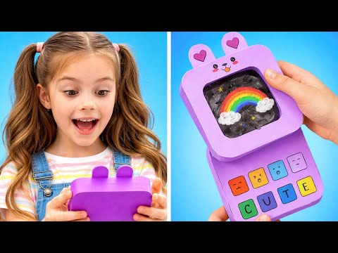 💜 Uau! 📱 Vamos Criar um Celular Fofo com Papel! ✂️