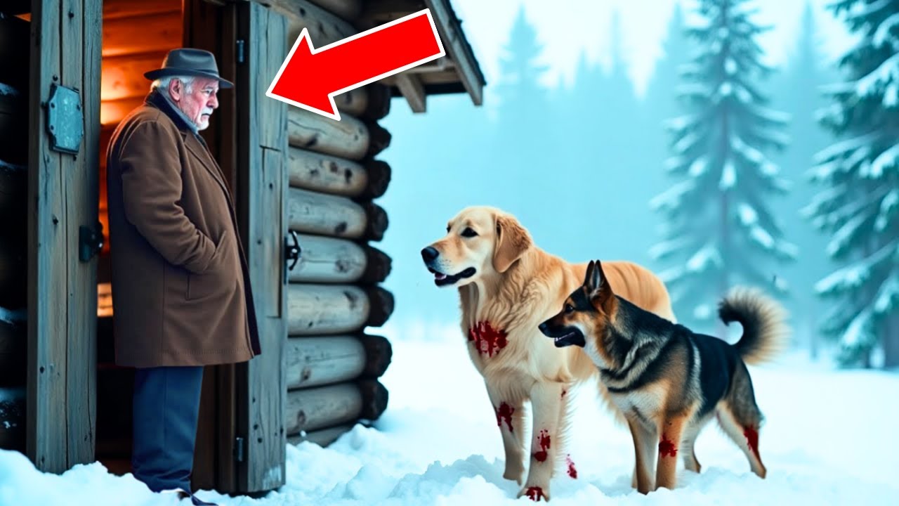 Frozen Dog Begs Man to Enter the House. He's Shocked by What Happens Next