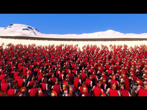 9,000 SPARTANS Vs 25,000 BARBARIANS ULTIMATE EPIC BATTLE SIMULATOR UEBS