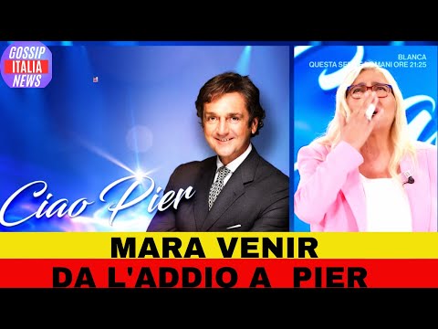 dolore incontenibile di Mara Venier in diretta TV: piange ricordando la morte del genero Pier,