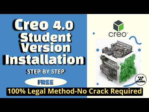 How To Download & Install Creo 4.0 Paramatric Student Version FREE - 100% Legal Method