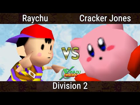 Xanadu Origins - Raychu (Ness) Vs. Cracker Jones (Kirby) Smash Bros - SSB64