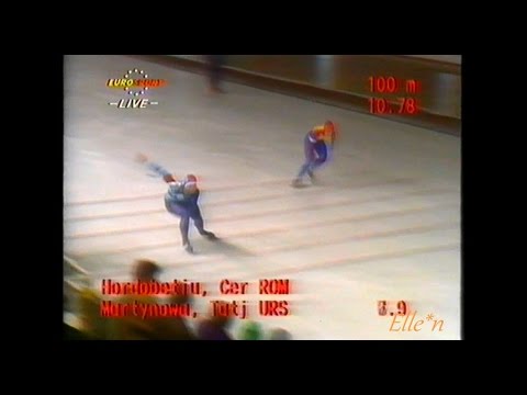 World Cup Berlin 1990 - 500 m Hordobeţiu - Martynova