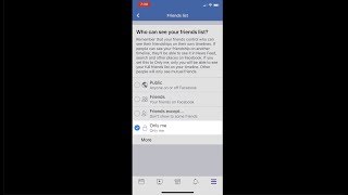 Hide Your Facebook Friends List on Mobile Facebook app