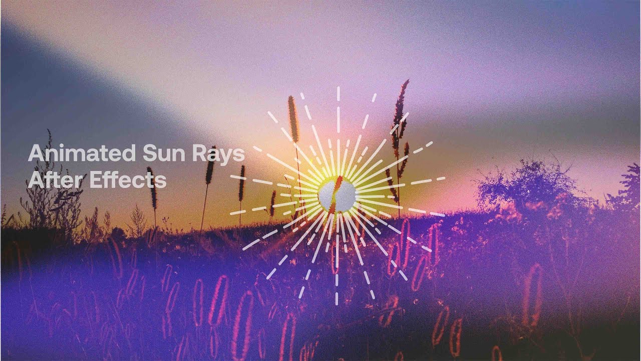 How To Create Animated Sun Rays In After Effects - YouTube