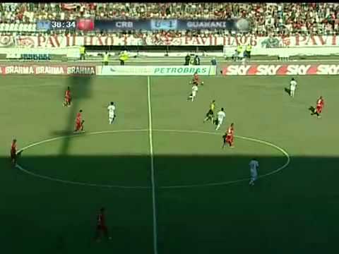 Os gols de CRB 2 x 1 Guarani pela 37ª rodada da Série B do Brasileirão