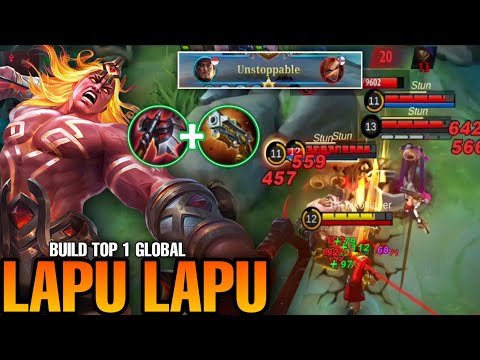 Demage Ulti Broken!! Brutal Play Lapu Lapu Best Build Top 1 Global Lapu Lapu ~ Gameplay Exp