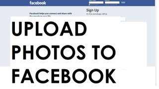 How to upload photos to facebook | Can