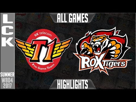 SKT vs ROX Highlights ALL GAMES Week 8 LCK Day 4 summer 2017 SK Telecom T1 vs ROX Tigers