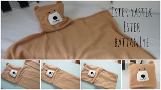 Yastık & battaniye&oyuncak ayrıca giyilebilir/Çocuk/ Bebek battaniye/ kolay dikiş modelleri