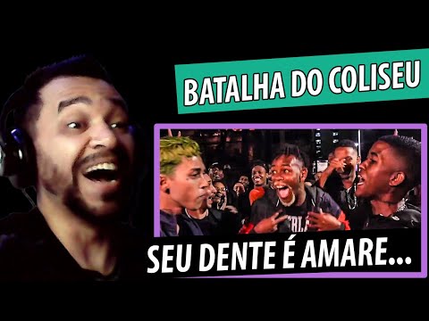 REACT (GASTAÇÃO 😂😂) JHONY MC X CORINGA - BATALHA DO COLISEU - EDIÇÃO 115