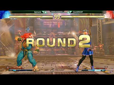 Combat for a Cause: MH - SFV Winners Quarterfinal Samurai (Akuma) vs CientifiKOF (Karin)