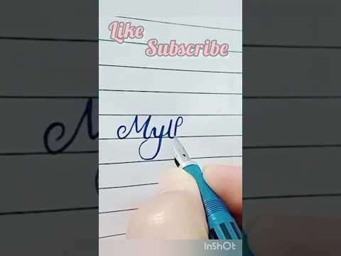 Mythili #calligraphy #viral #cursivewriting #shorts