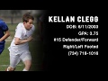 Kellan Clegg 2018 ECNL Spring Soccer Highlights