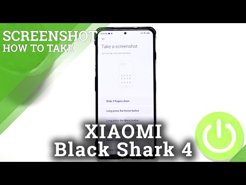 How to Take Screenshot without Physical Buttons on Xiaomi Black Shark 4 - Gesture Screenshot