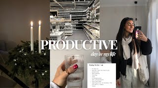 Productive Day In My Life | shopping for christmas, decor haul & body shop advent calendar 🫶🏽☁️🪩