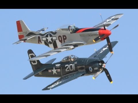 2010 Jacqueline Cochran Air Show - F8F Bearcat & P-51 Mustang